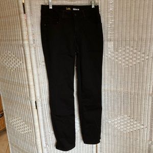 Lee Perfect Fit Straight Leg Mid-Rise Black Jeans
